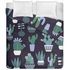 Cactus Pattern Duvet Cover Double Side (california King Size)