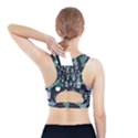 Cactus Pattern Sports Bra With Pocket View2