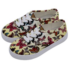 Colorful Butterflies Kids  Classic Low Top Sneakers by allthingseveryone