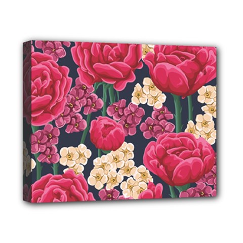 Pink Roses And Daisies Canvas 10  X 8  by allthingseveryone