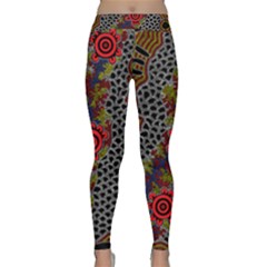 Aboriginal Art - Campsite Classic Yoga Leggings by hogartharts