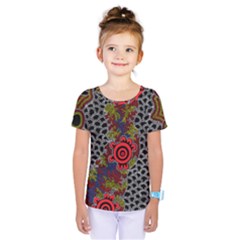 Aboriginal Art - Meeting Places Kids  One Piece Tee