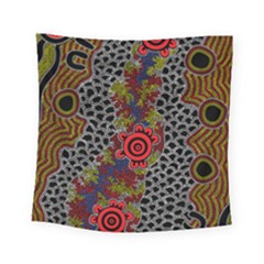 Aboriginal Art - Meeting Places Square Tapestry (small) by hogartharts