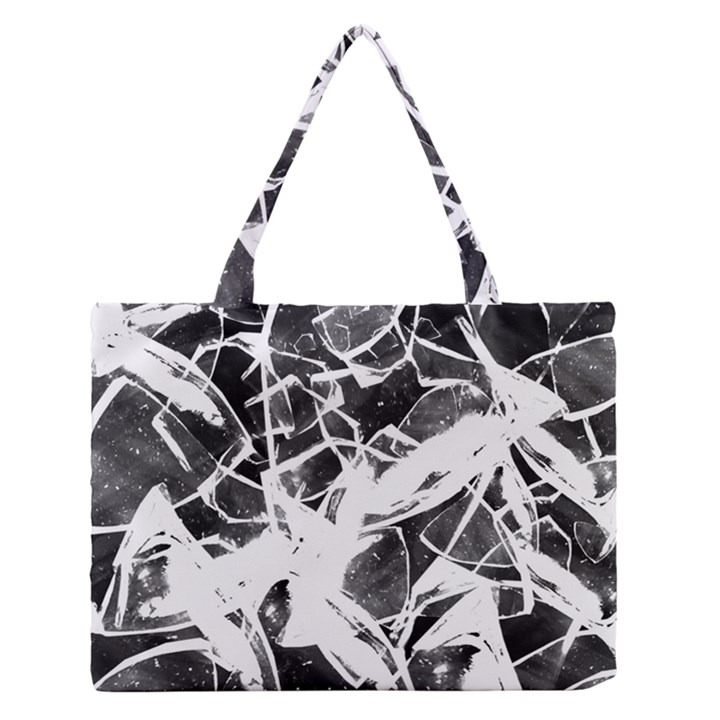 broken glass  Zipper Medium Tote Bag