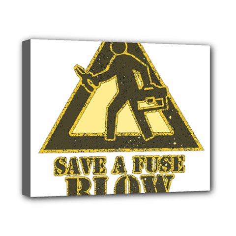 Save A Fuse Blow An Electrician Canvas 10  X 8  by FunnyShirtsAndStuff