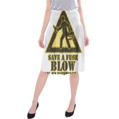 Save A Fuse Blow An Electrician Midi Beach Skirt