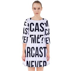 Me Sarcastic Never Smock Dress by FunnyShirtsAndStuff