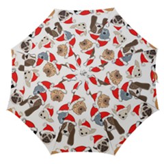 Christmas Puppies Straight Umbrellas by allthingseveryone