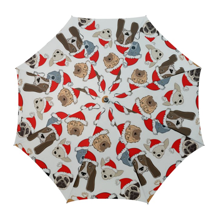 Christmas Puppies Golf Umbrellas