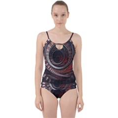 The Thousand And One Rings Of The Fractal Circus Cut Out Top Tankini Set