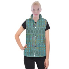 Freedom Is Every Where Just Love It Pop Art Women s Button Up Puffer Vest by pepitasart