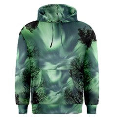 Northern Lights In The Forest Men s Pullover Hoodie by Ucco