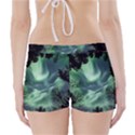 Northern lights in the forest Boyleg Bikini Wrap Bottoms View2