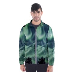 Northern Lights In The Forest Wind Breaker (men) by Ucco