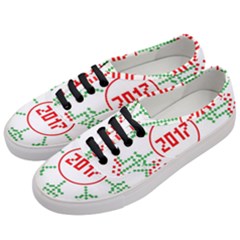 Snowflake Graphics Date Year Women s Classic Low Top Sneakers by Celenk