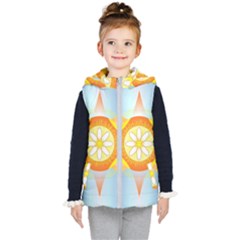 Star Pattern Background Kid s Puffer Vest by Celenk