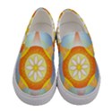 Star Pattern Background Women s Canvas Slip Ons View1