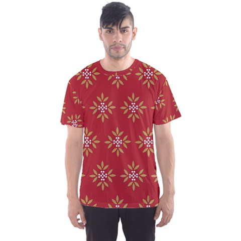 Pattern Background Holiday Men s Sports Mesh Tee by Celenk