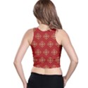 Pattern Background Holiday Racer Back Crop Top View2