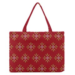 Pattern Background Holiday Zipper Medium Tote Bag by Celenk