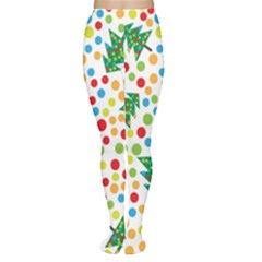 Pattern Circle Multi Color Women s Tights
