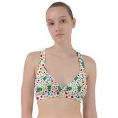 Pattern Circle Multi Color Sweetheart Sports Bra by Celenk