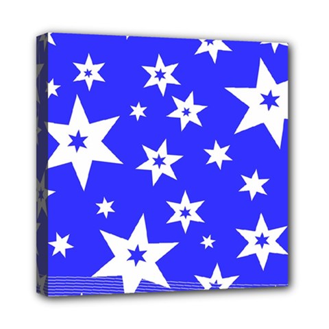 Star Background Pattern Advent Mini Canvas 8  X 8  by Celenk