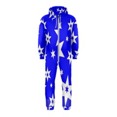 Star Background Pattern Advent Hooded Jumpsuit (kids) by Celenk