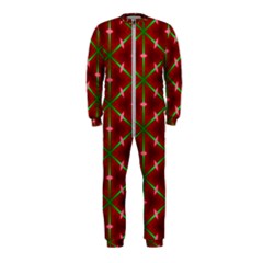 Textured Background Christmas Pattern Onepiece Jumpsuit (kids) by Celenk