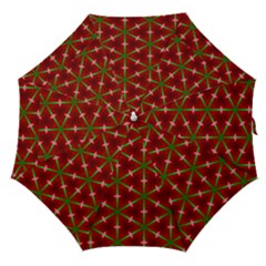 Textured Background Christmas Pattern Straight Umbrellas by Celenk