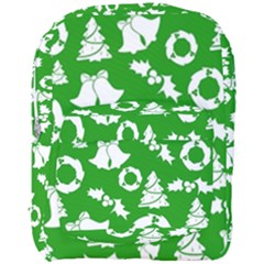 Green White Backdrop Background Card Christmas Full Print Backpack