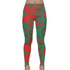 Christmas Background Classic Yoga Leggings by Celenk