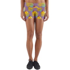 Seamless Repeat Repeating Pattern Yoga Shorts by Celenk