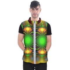 Christmas Ornament Fractal Men s Puffer Vest by Celenk