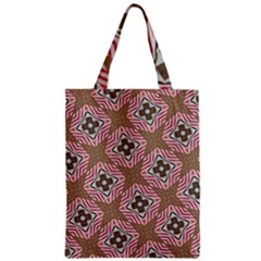 Pattern Texture Moroccan Print Zipper Classic Tote Bag by Celenk