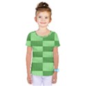 Wool Ribbed Texture Green Shades Kids  One Piece Tee View1