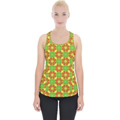 Pattern Texture Christmas Colors Piece Up Tank Top