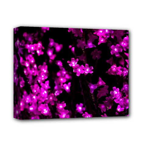 Abstract Background Purple Bright Deluxe Canvas 14  X 11  by Celenk