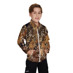 Star Sky Graphic Night Background Wind Breaker (kids) by Celenk