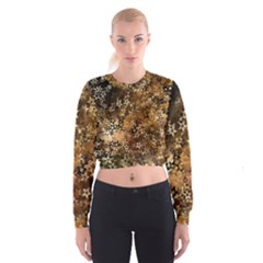 Star Sky Graphic Night Background Cropped Sweatshirt by Celenk