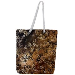 Star Sky Graphic Night Background Full Print Rope Handle Tote (large) by Celenk