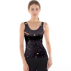 Star Sky Graphic Night Background Tank Top by Celenk