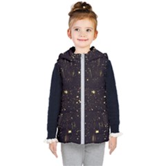 Star Sky Graphic Night Background Kid s Puffer Vest by Celenk