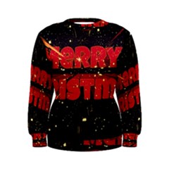 Star Sky Graphic Night Background Women s Sweatshirt by Celenk