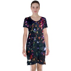 Abstract Background Celebration Short Sleeve Nightdress