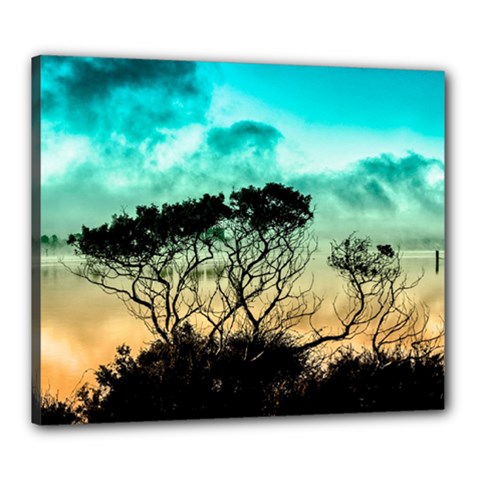 Trees Branches Branch Nature Canvas 24  X 20  by Celenk