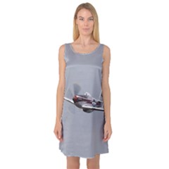 P-51 Mustang Flying Sleeveless Satin Nightdress