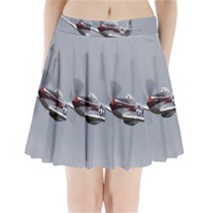 P-51 Mustang Flying Pleated Mini Skirt