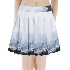 Ice, Snow And Moving Water Pleated Mini Skirt by Ucco