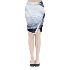Ice, Snow And Moving Water Midi Wrap Pencil Skirt by Ucco